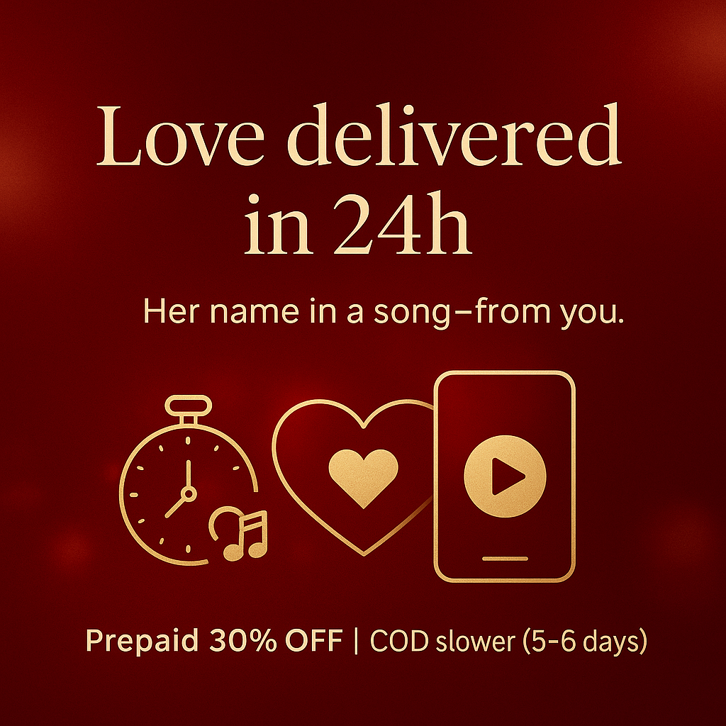 Personalized Anniversary Song | Custom Name & Love Story Music Gift