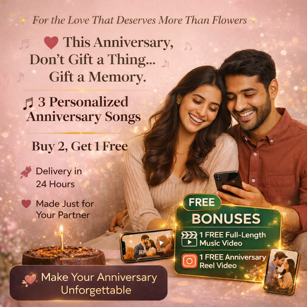 Personalized Anniversary Song | Custom Name & Love Story Music Gift