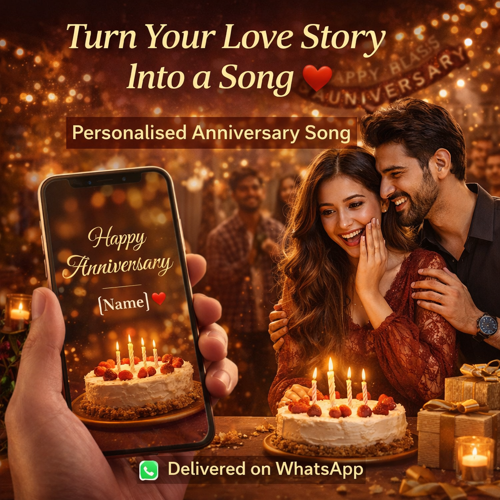 Personalized Anniversary Song | Custom Name & Love Story Music Gift