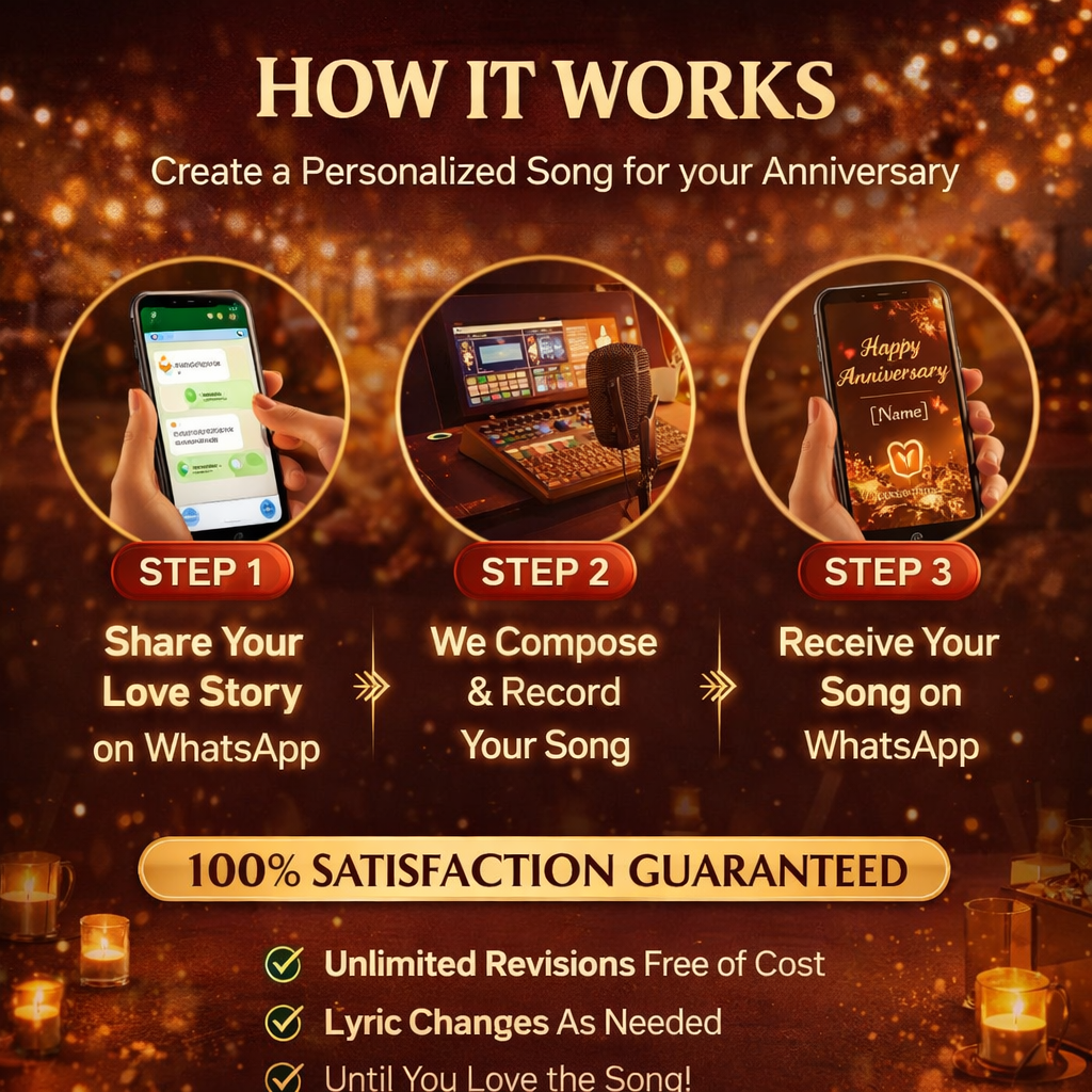 Personalized Anniversary Song | Custom Name & Love Story Music Gift